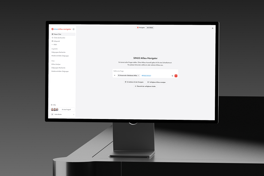 UI/UX-Design für die SINUS KI-Anwendung