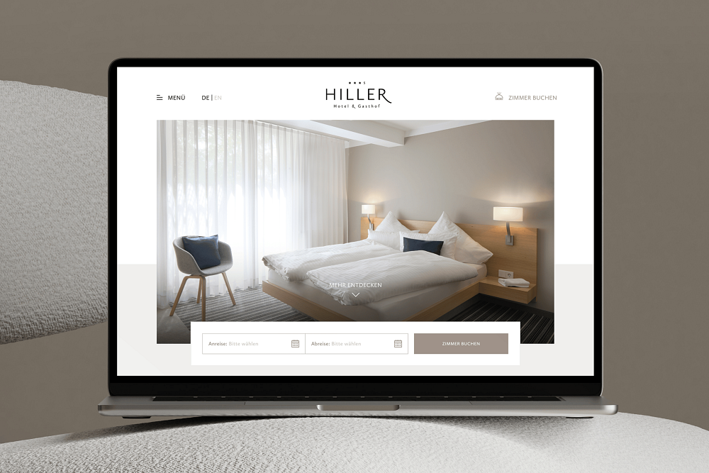Website für Hotel Hiller
